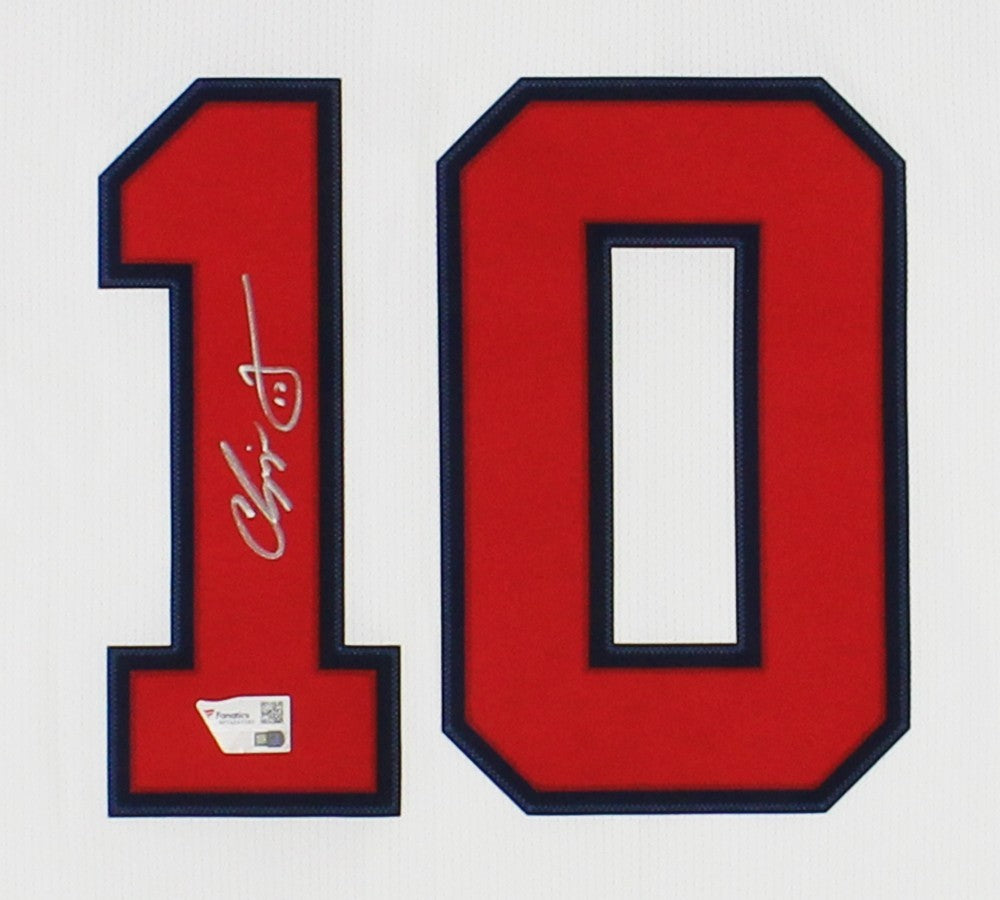 Chipper Jones Signed Atlanta Braves Mitchell & Ness Authentic White Jersey