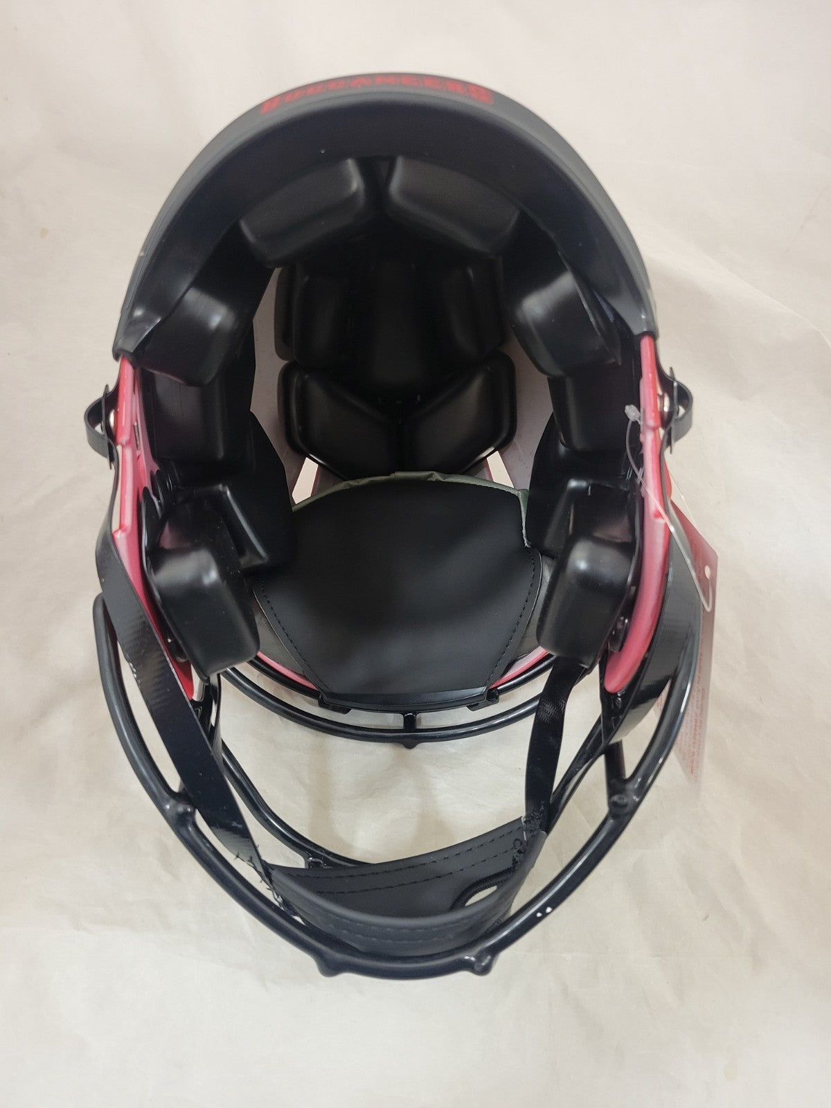 BUCKY IRVING SIGNED TAMPA BAY BUCCANEERS F/S RAVE SPEED AUTHENTIC HELMET BAS