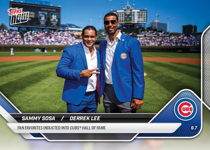 Derrek Lee & Sammy Sosa Signed ML Baseball Inscribed Chicago Cubs HOF-25 Beckett