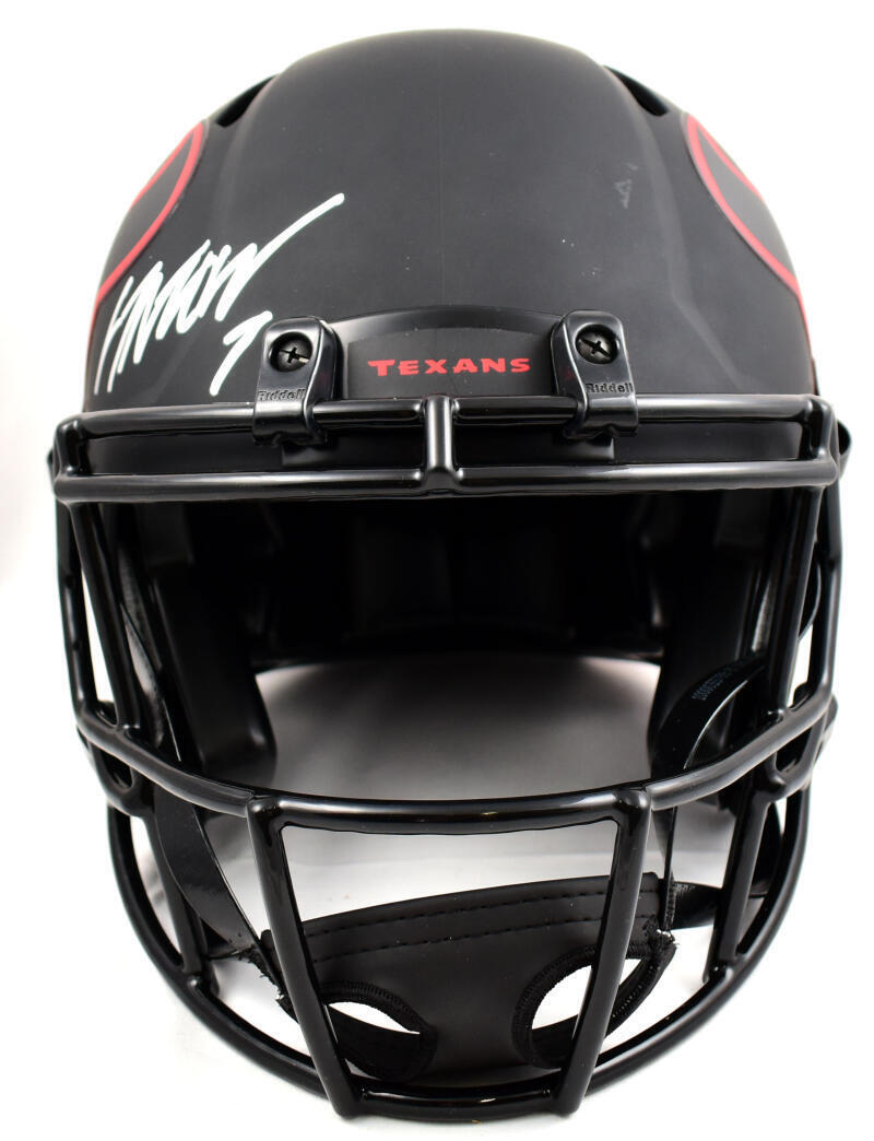 CJ Stroud Autographed Houston Texans F/S Eclipse Speed Authentic Helmet-Fanatics
