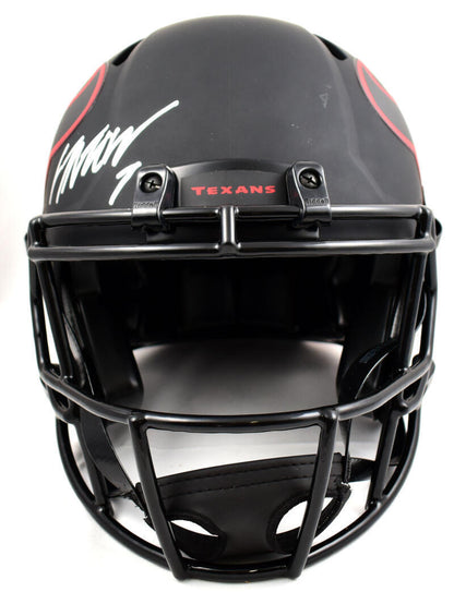 CJ Stroud Autographed Houston Texans F/S Eclipse Speed Authentic Helmet-Fanatics