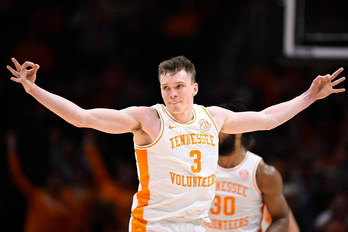Dalton Knecht Signed Tennessee Volunteers Jersey (JSA COA) L.A. 2024 1st Rnd Pck