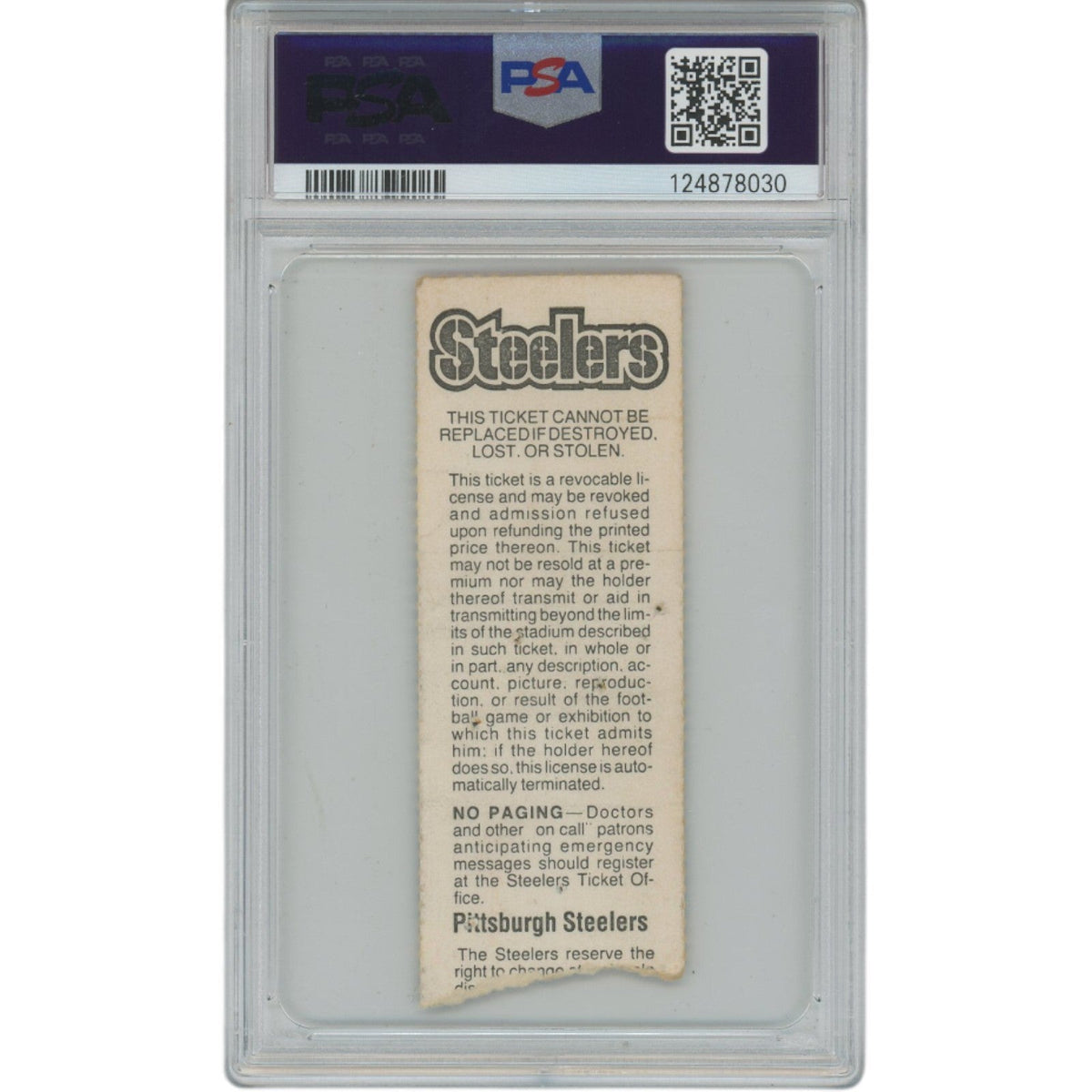 Michael Irvin Autographed/Signed Dallas Cowboys Ticket Stub NFL Debut PSA 51808