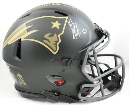Rob Gronkowski Signed Patriots F/S Salute 25 Speed Authentic Helmet - Beckett W