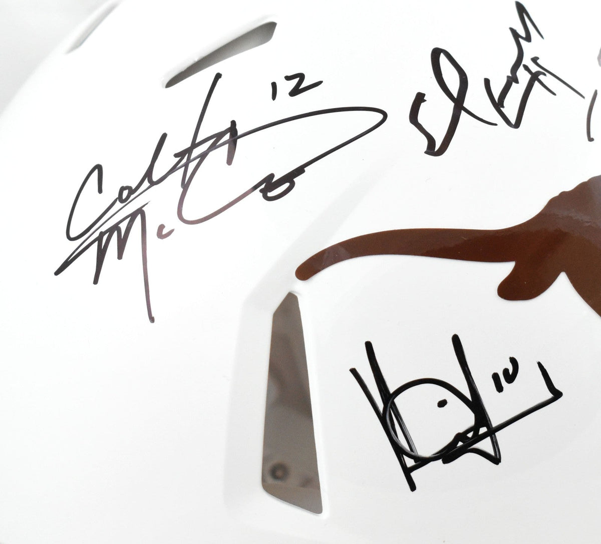 Texas Longhorns Quad Legends F/S Speed Authentic Helmet - Beckett W Hologram