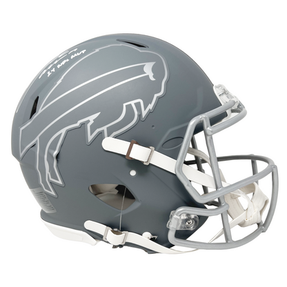 Josh Allen Buffalo Bills Signed 2024 NFL MVP Riddell Slate Authentic Helmet BAS