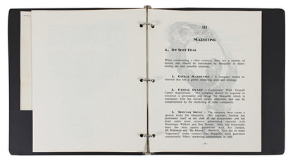 Shaquille O'Neal Signed 1988 Agency Road Map Presentation Binder Letter BAS