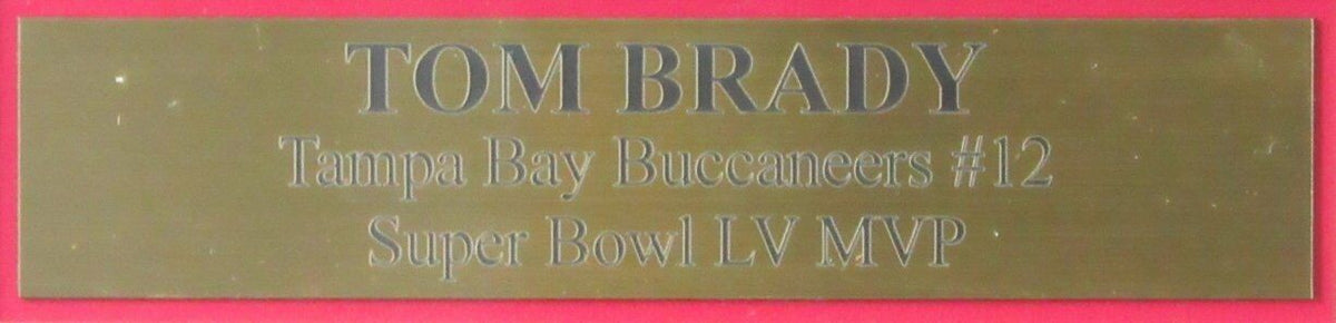 Tom Brady Tampa Bay Buccaneers Signed Football Jersey Framed Fanatics 200801