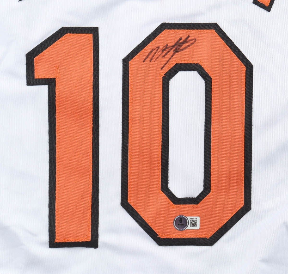 Miguel Tejada Signed Baltimore Orioles Jersey (Beckett QR) 6xAll Star Shortstop