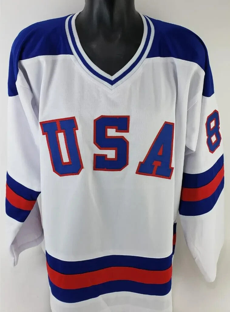 Robert O'Neill Signed 1980 Team USA 'Miracle on Ice" Jersey "Never Quit" (PSA)