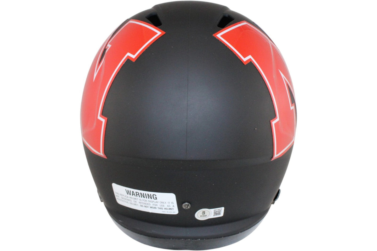 Ndamukong Suh Autographed Nebraska Cornhuskers F/S AMP Helmet Beckett WIT 52777
