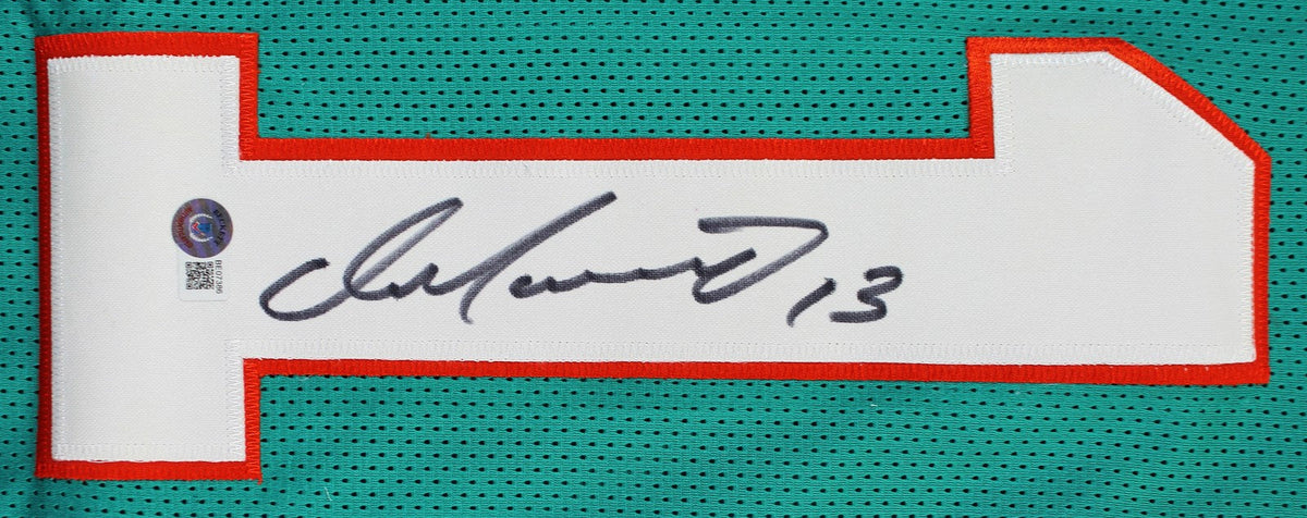 Dan Marino Authentic Signed Teal Pro Style Framed Jersey Autographed BAS