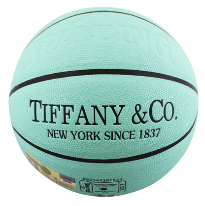 Magic Johnson & Larry Bird Signed Tiffany & Co X Spalding Basketball LE BAS W 2