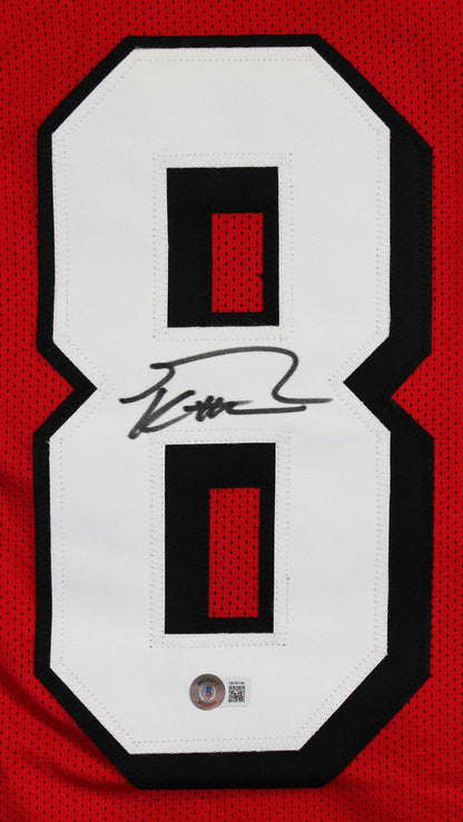 George Kittle Signed Red Pro Style Jersey w/ Dropshadow BAS Witnessed #1W163194