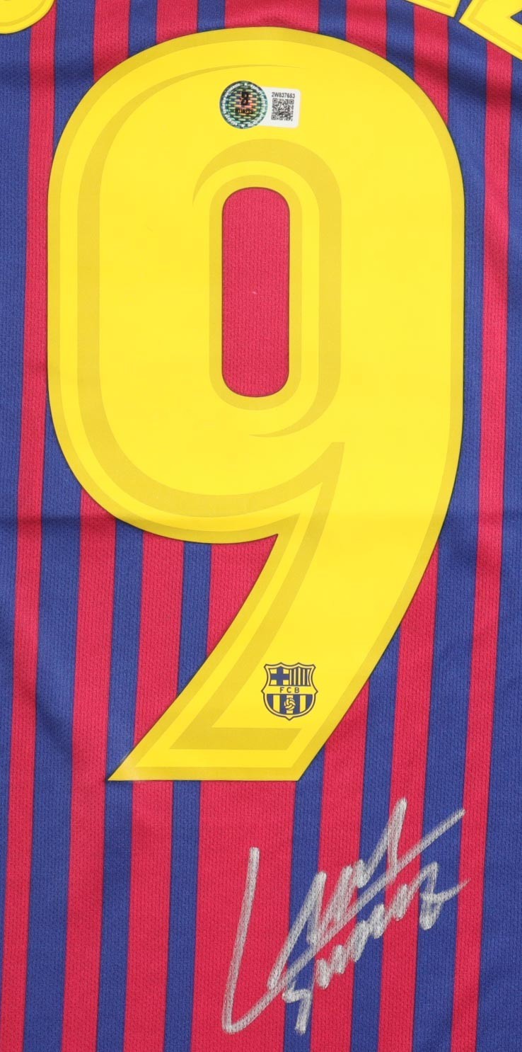 Luis Suarez Signed Barcelona F.C. Nike Jersey (Beckett) Futbol Club Barcelona
