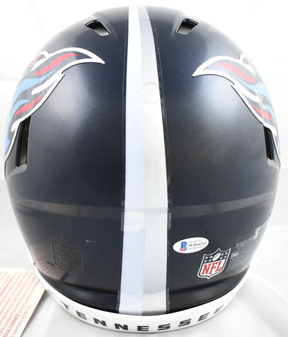 Chris Johnson Signed Titans F/S Speed Authentic Helmet 2006 Rush YDS - Beckett W