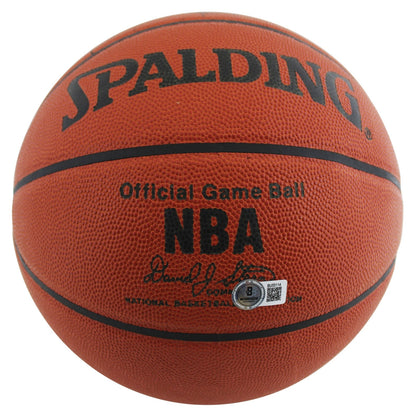 76ers Julius Erving Signed Spalding Official NBA Game Basketball BAS #BU55114
