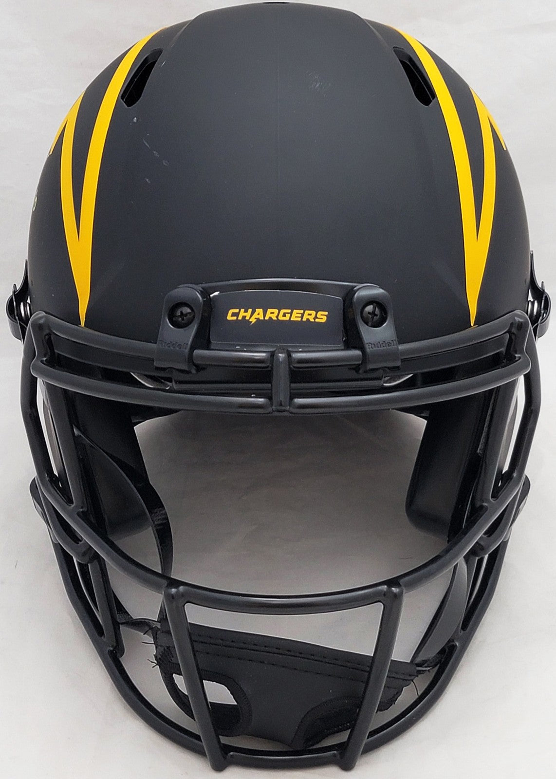 Justin Herbert Auto Chargers Eclipse Black Full Size Spd Helmet 2020 NFL ROY BAS