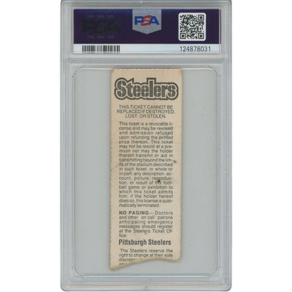 Michael Irvin Autographed/Signed Dallas Cowboys Ticket Stub NFL Debut PSA 51806