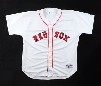 Johnny Damon Signed Boston Red Sox Russell Athletic MLB Style Jersey (JSA COA)