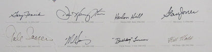 Bears World Championships Multi-Signed (20) Print to Luckman Sayers Butkis 99555