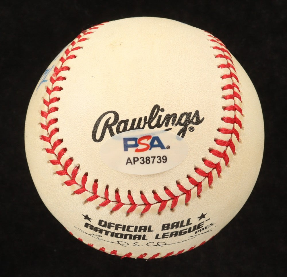 Thomson & Branca Signed Baseball (PSA) "Shot Heard Round World" Dodgers Giants