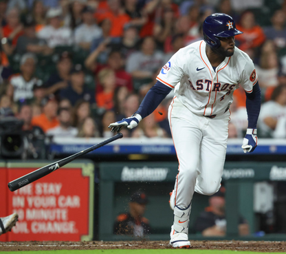 Yordan Alvarez Signed Houston Astros Jersey (Beckett) 3xAll Star DH & OF