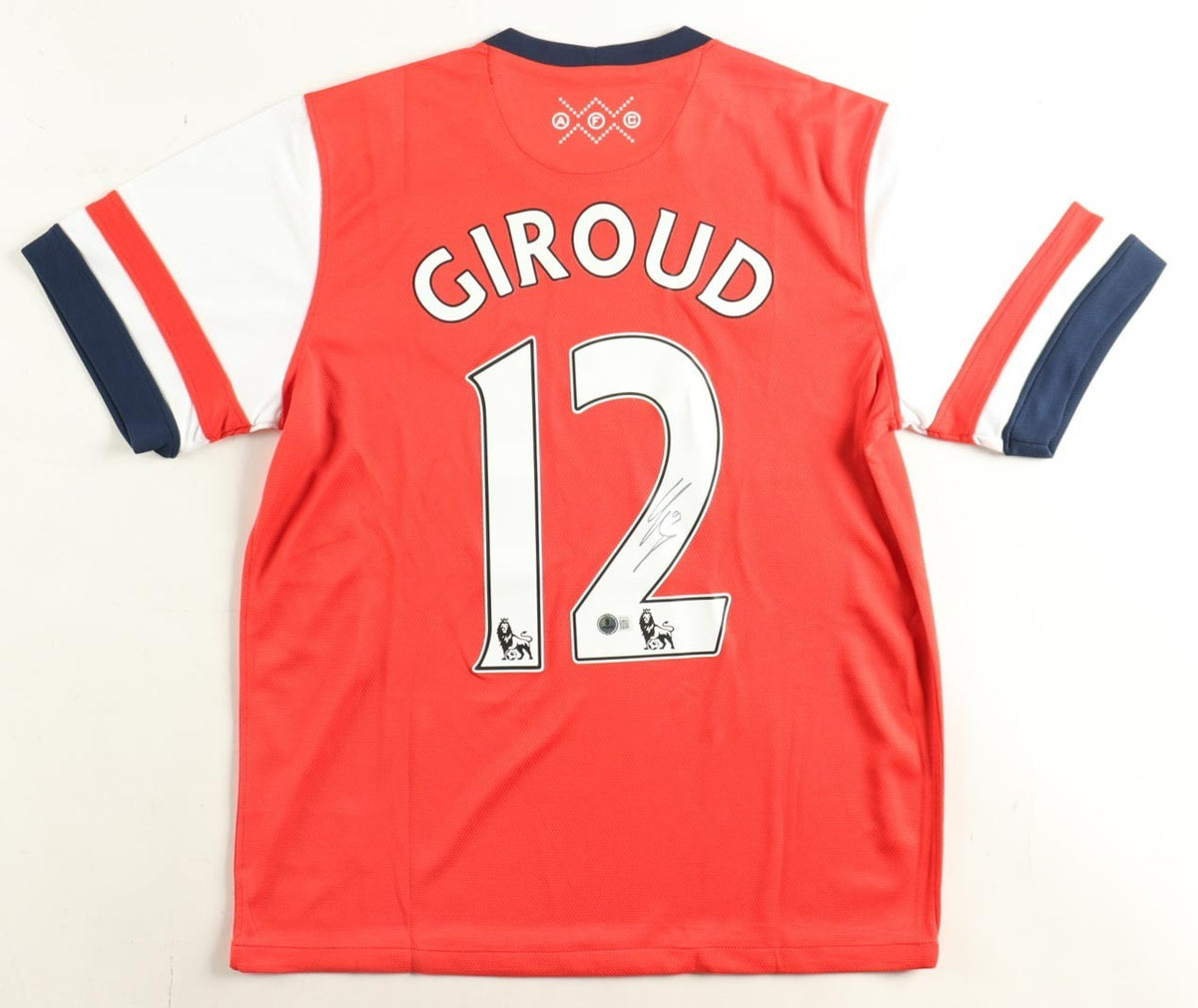 Olivier Giroud Signed Arsenal Football Club Jersey (Beckett) Striker/ France