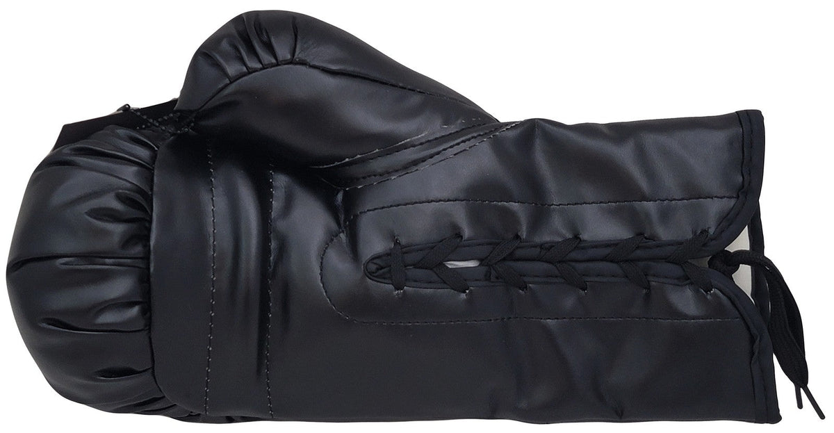 Floyd Mayweather Jr. Auto Black Everlast Glove Right Hand In Silver Beckett Wit