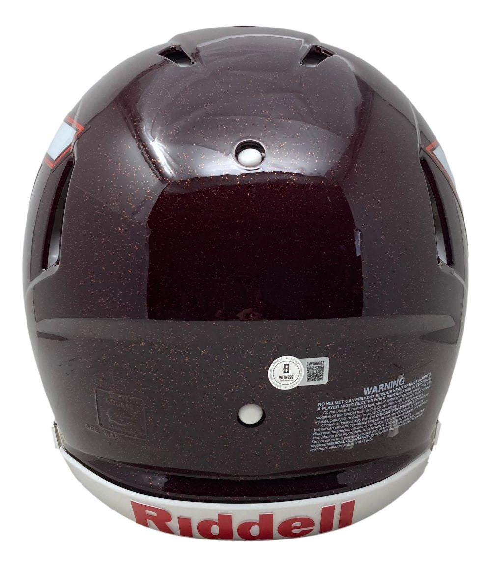 Michael Vick Signed Virginia Tech Full Size Authentic Speed Helmet BAS