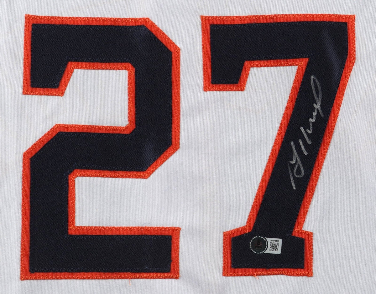 Jose Altuve Signed Houston Astros Custom 2017 A.L. MVP Jersey (Beckett) 2nd Base