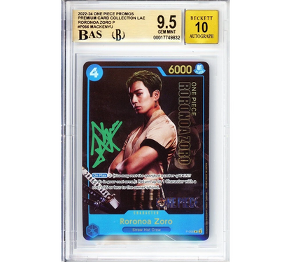 Mackenyu Signed One Piece Roronoa Zoro Straw Hat Live Action Premium Graded Card