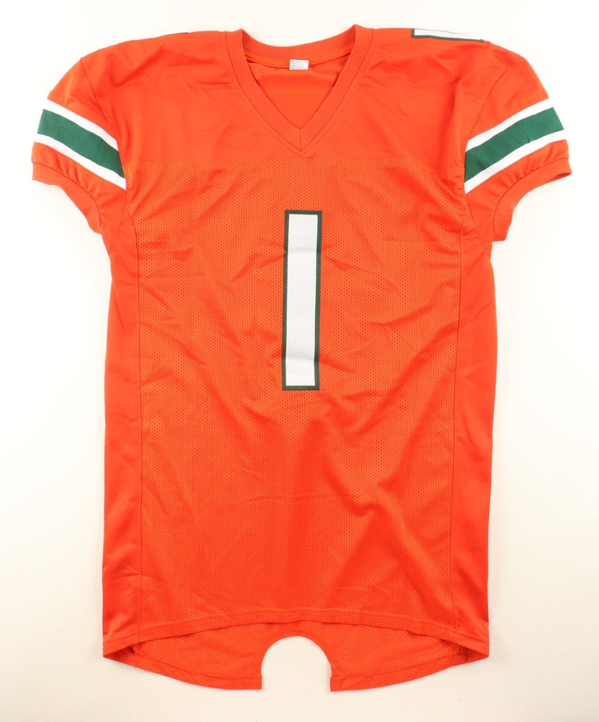 Mario Cristobal Signed Miami Hurricanes Jersey (Beckett) Current Head Coach