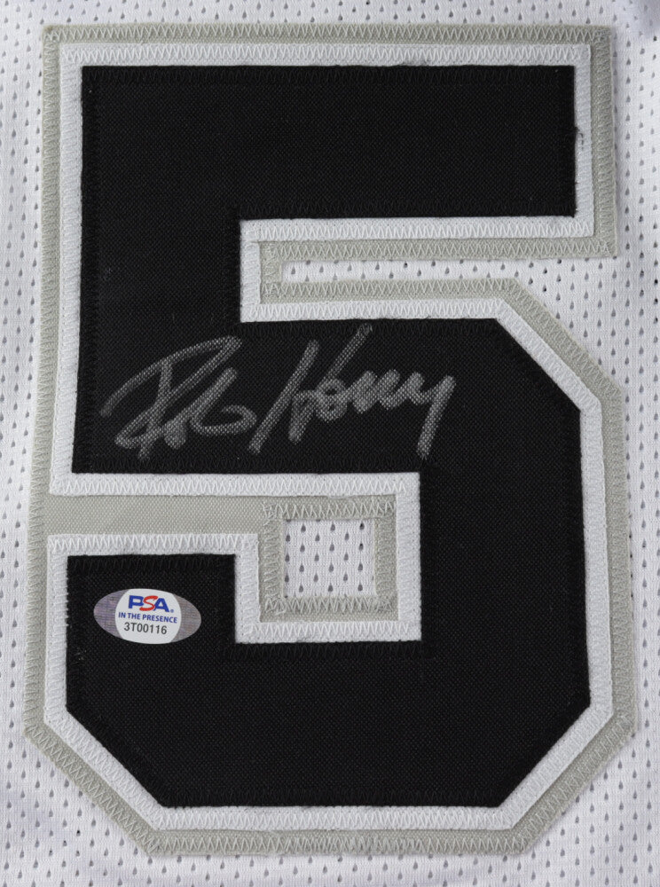 Robert Horry Signed San Antonio Spurs Jersey (PSA COA) 7xNBA Champion / Forward