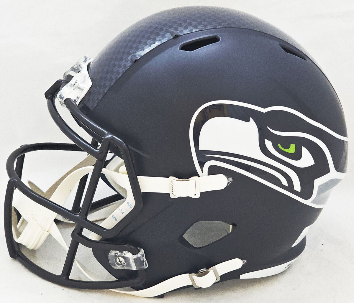 KAM CHANCELLOR AUTOGRAPHED SEAHAWKS BLUE FULL SIZE SPEED HELMET MCS HOLO 220823