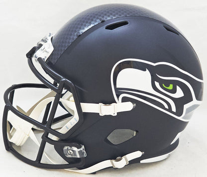 KAM CHANCELLOR AUTOGRAPHED SEAHAWKS BLUE FULL SIZE SPEED HELMET MCS HOLO 220823