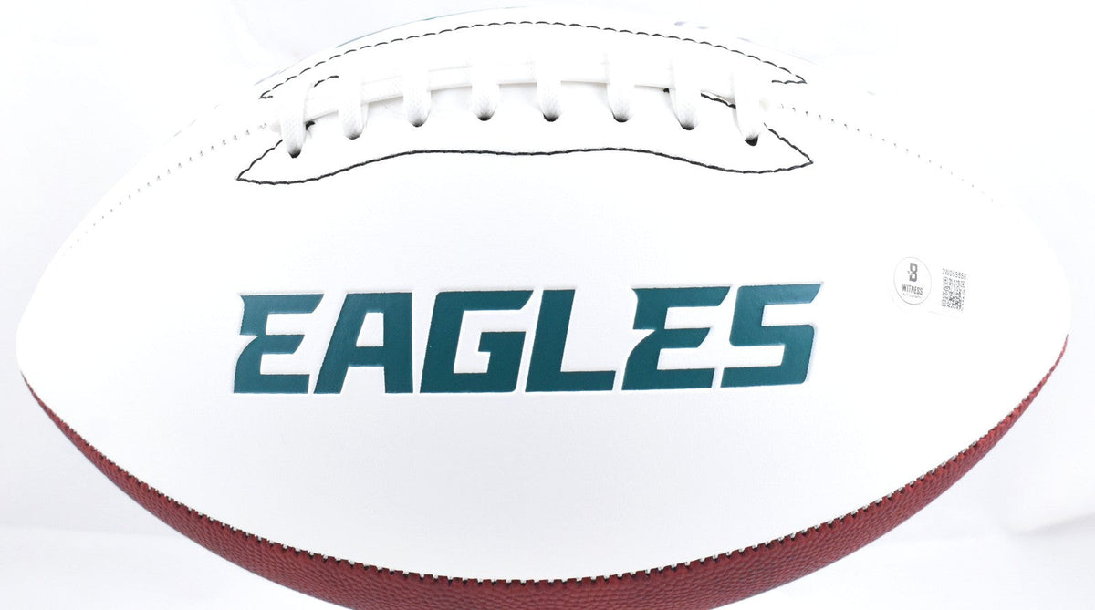 A.J. Brown Autographed Philadelphia Eagles Logo Football SB Champs Beckett W