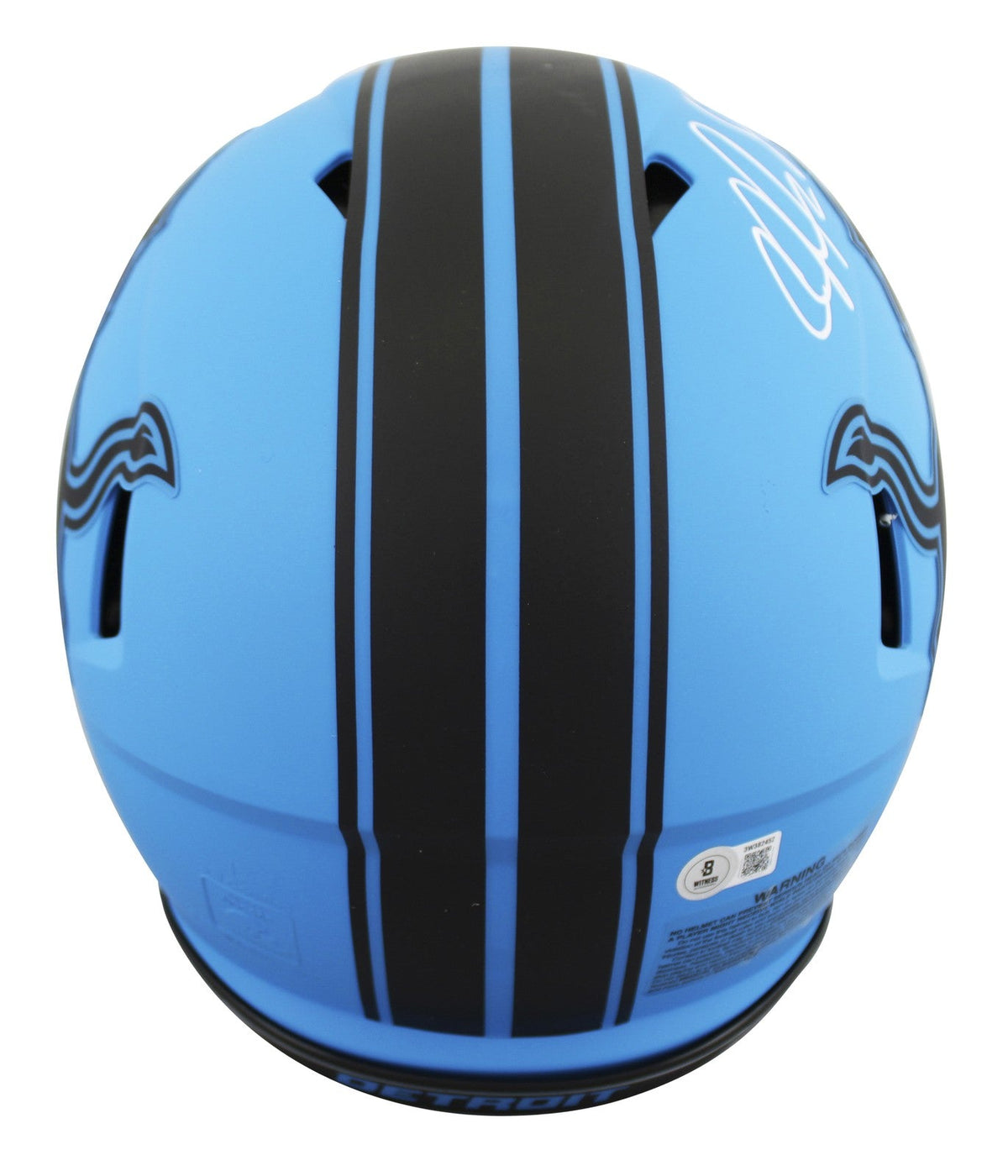 Lions Calvin Johnson Signed Rave Full Size Speed Proline Helmet W/ Case BAS Wit
