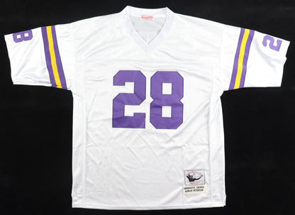 Adrian Peterson Signed Minnesota Vikings Mitchell & Ness White Jersey (JSA COA)