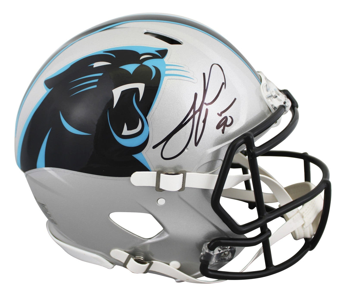 Panthers Julius Peppers Signed Full Size Speed Proline Helmet W/ Case BAS Wit