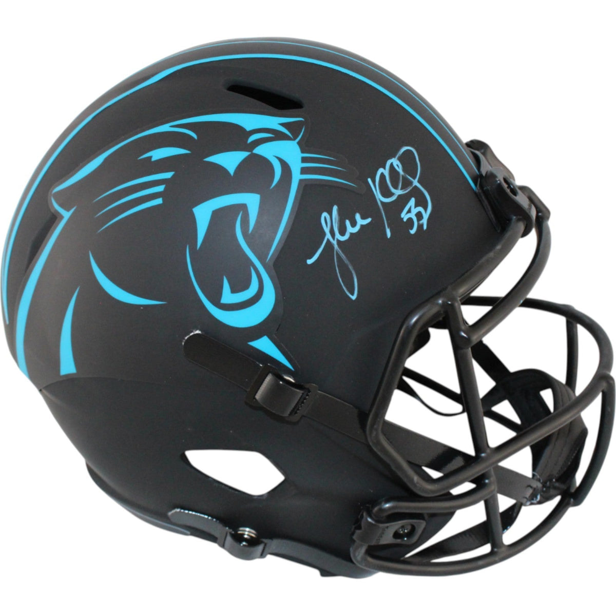Luke Kuechly Signed Carolina Panthers F/S Eclipse Helmet Beckett Witness 51692