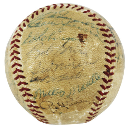 1955 Yankees (29) Mickey Mantle, Phil Rizzuto, Yogi Berra & Ed Ford Signed