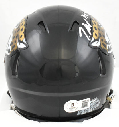 Travis Hunter Signed Jacksonville Jaguars Speed Mini Helmet # - Beckett W Holo