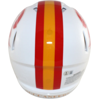 Mike Alstott Signed Tampa Bay Buccaneers Authentic TB Helmet Insc Beckett 51679