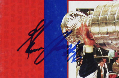 Glenn Anderson, Steve Larmer Signed NY Rangers Stanley Cup Sports Illustrated