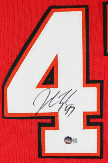 John Lynch Signed Tampa Bay Buccaneers Red Jersey (Beckett) Bucs 1993-2003