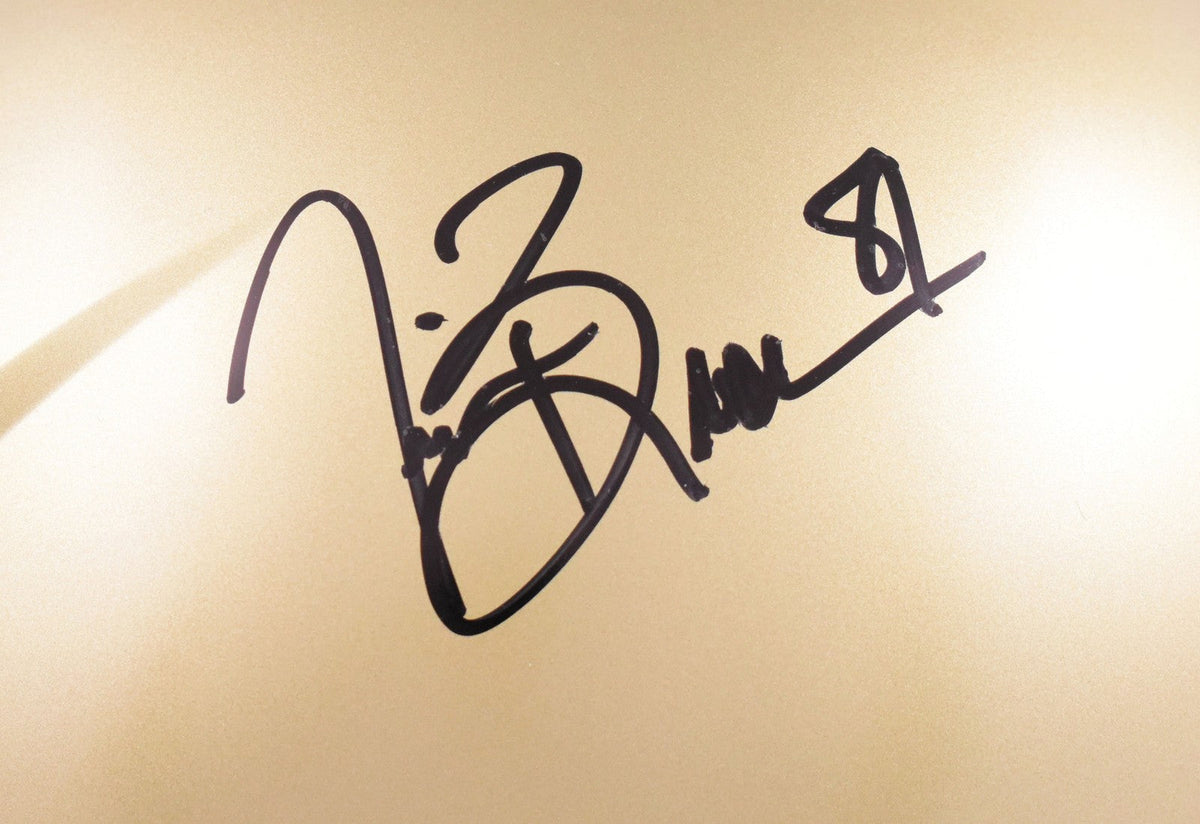 Tim Brown Autographed Notre Dame F/S Speed Authentic Helmet - Fanatics *Black
