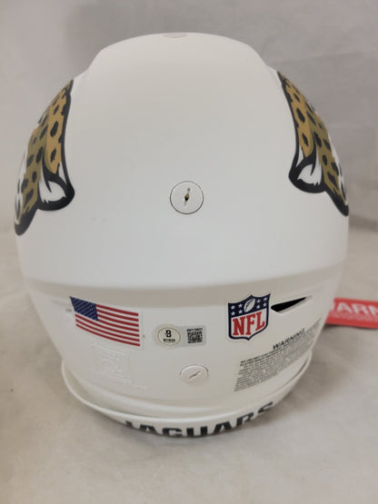 TRAVIS HUNTER SIGNED JACKSONVILLE JAGUARS ALT SPEEDFLEX HELMET BECKETT QR