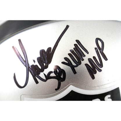 Biletnikoff Plunkett Allen Signed Oakland Raiders Mini Helmet MVP Fanatics 51865