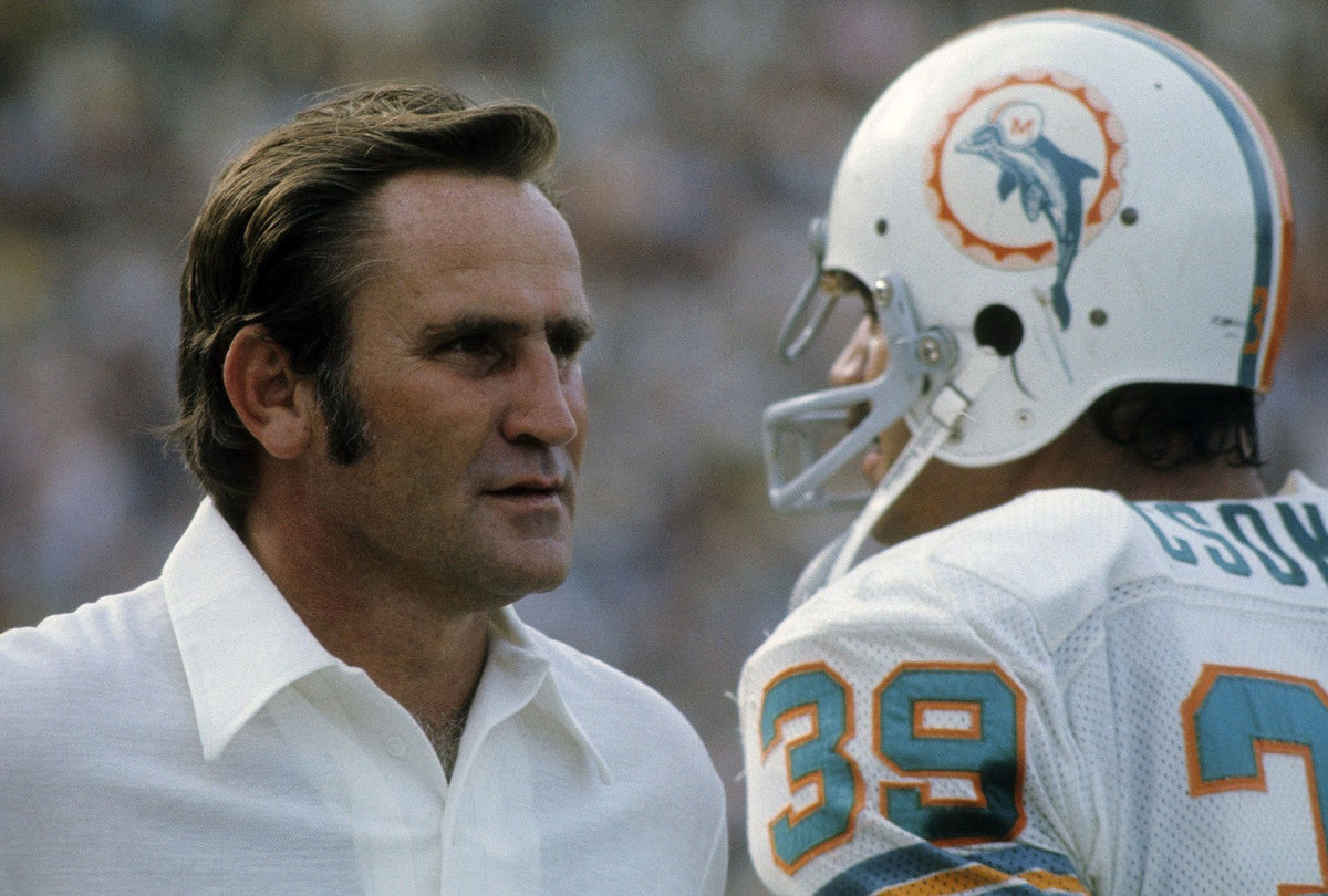 Don Shula Signed Hall of Fame Mini Helmet "HOF 97" (JSA COA) Miami Dolphins